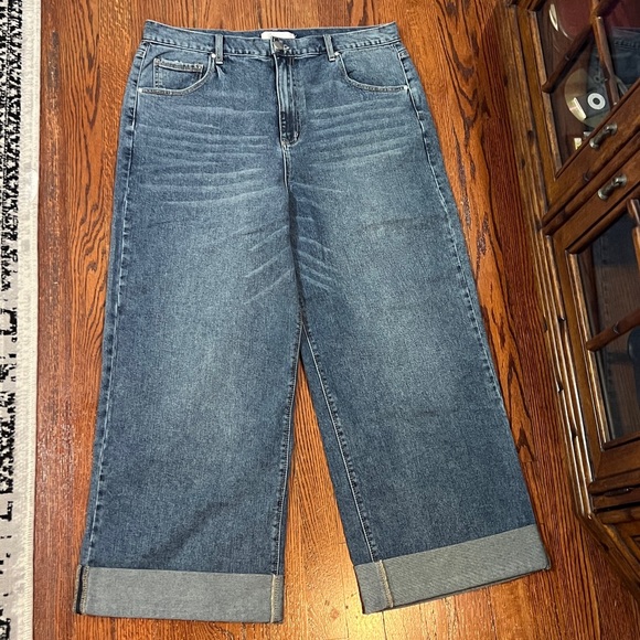 1822 Denim Classic Blue Wide Leg Jeans 14/32 size - Picture 4 of 6